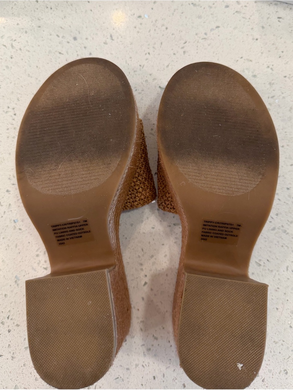 Steve Madden Raffia Woven Platform Sandal- Size 7 - Picture 11 of 12